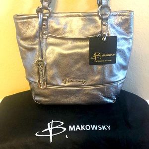 B. Makowsky Silver Purse